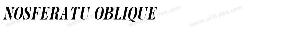 Nosferatu Oblique字体转换